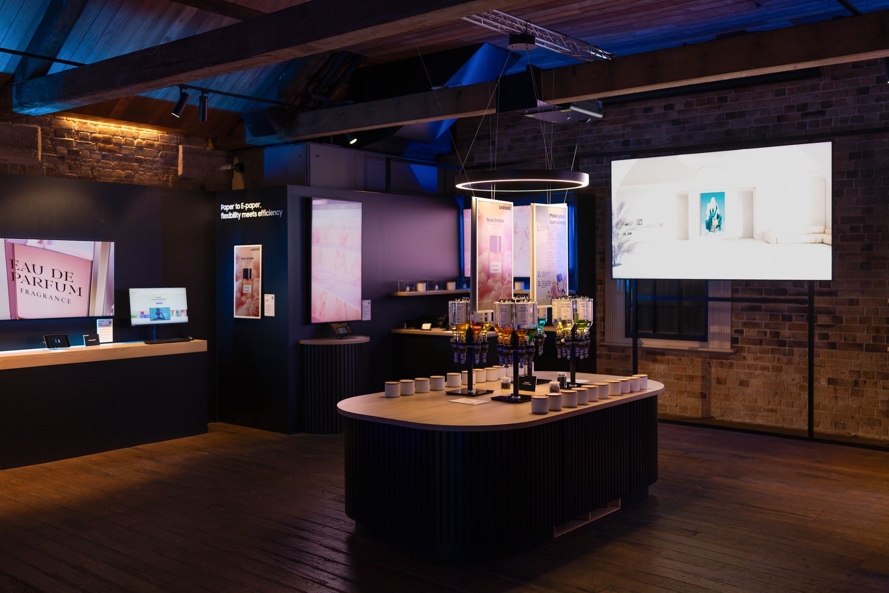 fragrance bar at Samsung Product Launch Event
